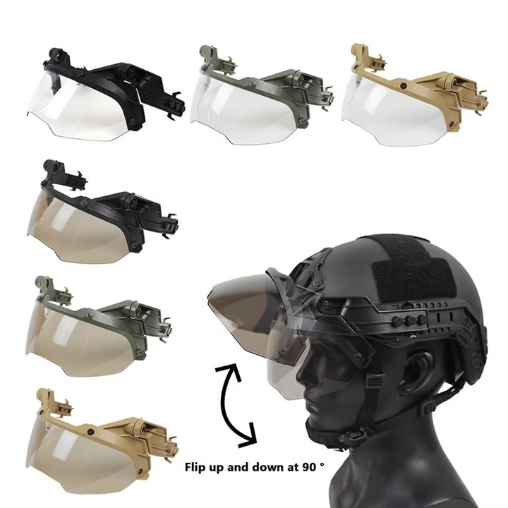 Kalsten | Adjustable Tactical Helmet with Anti-Fog Detachable Goggles