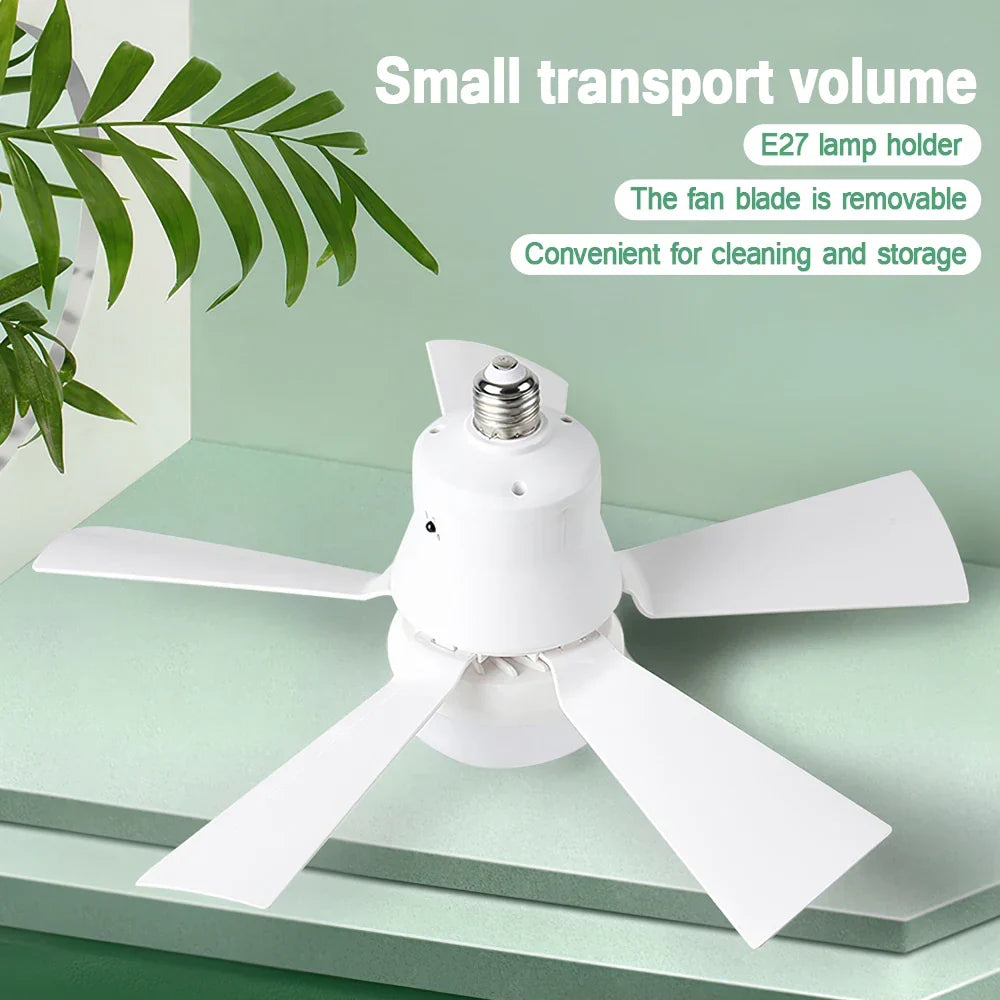 30W E27 Ceiling Fan Light with Remote - LED Dimming Function, Intelligent Silent Fan for Bedroom & Living Room | Kalsten