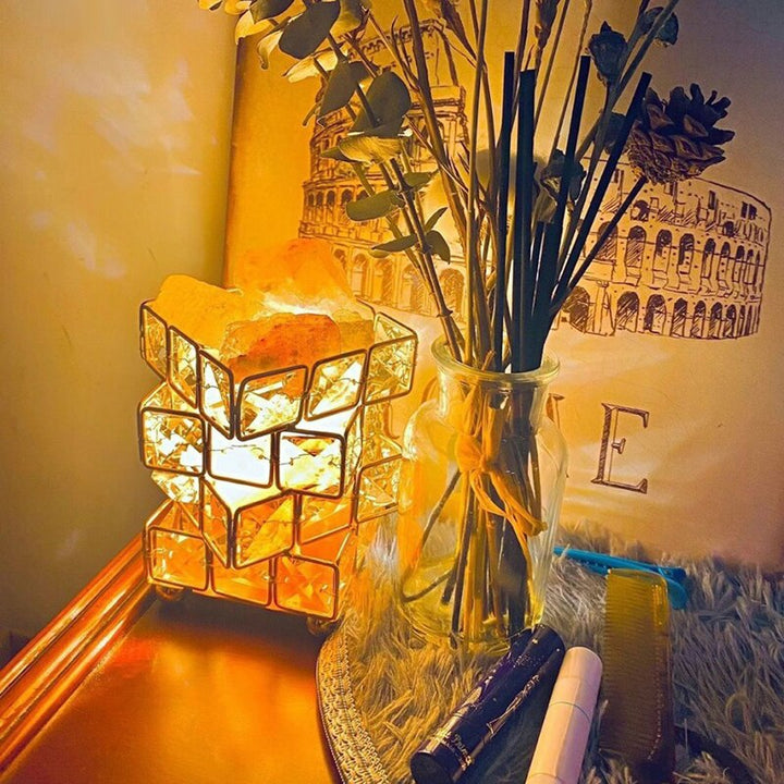 Crystal Room Mood Ambient Geo Shimmer Cube Light | Kalsten