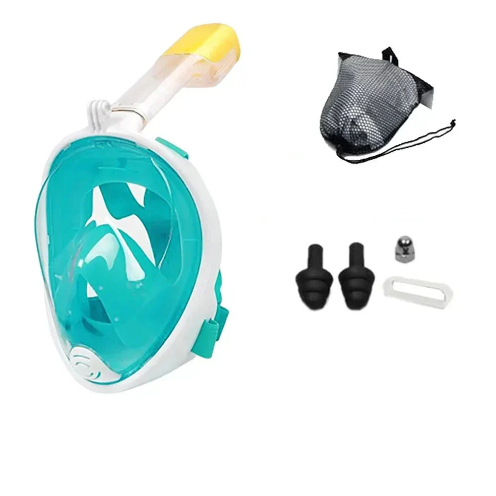 Kalsten | Oceavue Snorkel Mask | 180° Full Face | Anti-Fog & Leak Proof | For Kids & Adults