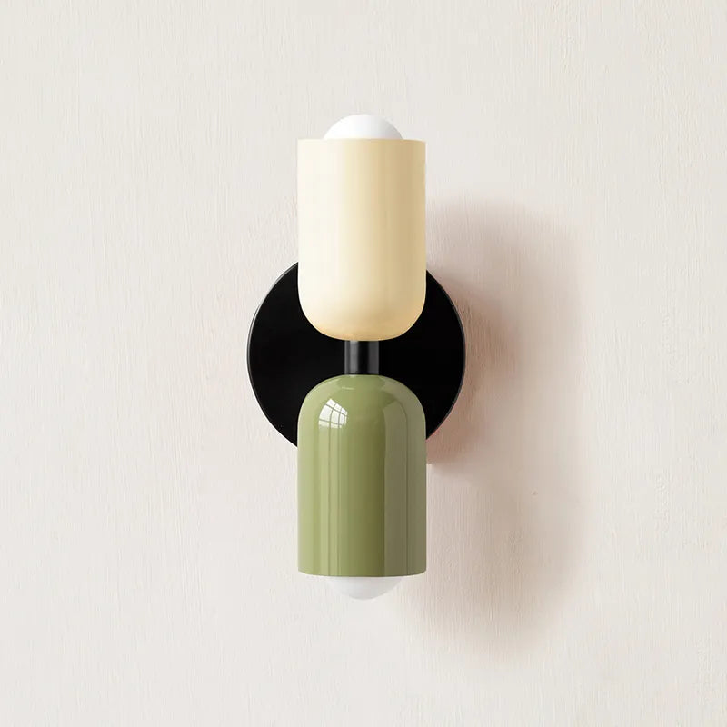 Double Head Wall Lamp Black Base | Kalsten