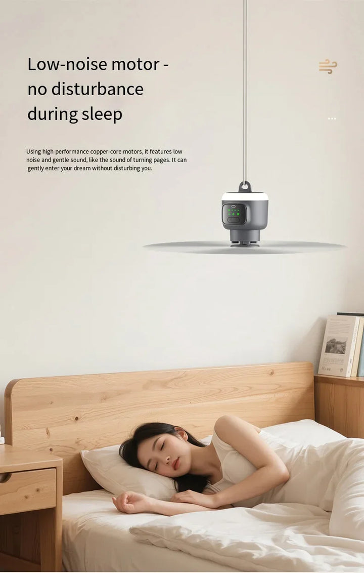 12000mAh Portable Ceiling & Camping Fan – Outdoor Tent Air Circulator and Cooling Ventilator | Kalsten