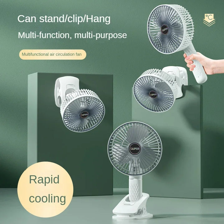 Clip-on Portable Compact USB Rechargeable Cooling Fan | Kalsten