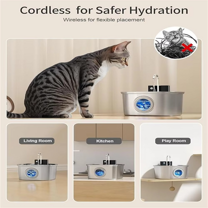 Skanto | Large Capacity Automatic Pet Hydration Station with USB Charging and Smart Sensor