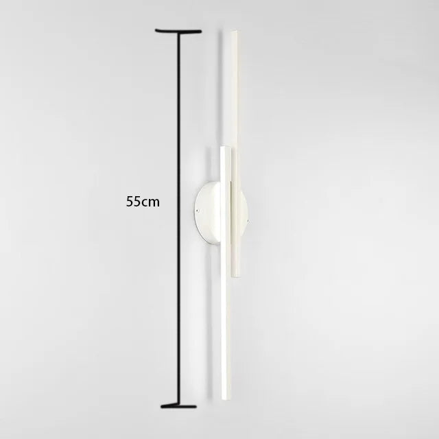Modern Dual-Line LED Wall Lamp – Dimmable Up & Down Wall Light for Bedroom, Study, Dining Room, and TV Background Decor | Kalsten