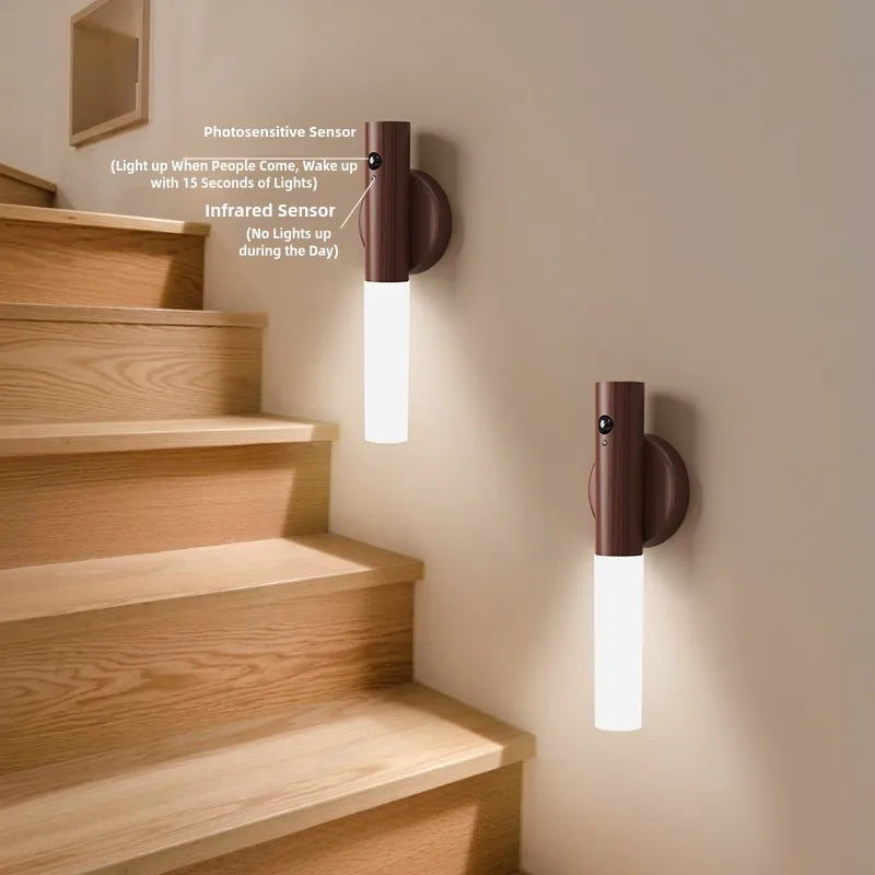 Motion Sensor Wall Light – Rechargeable LED Magnetic Night Lamp for Hallway, Bedroom, Wardrobe, Stairwell, and Cabinet | Kalsten