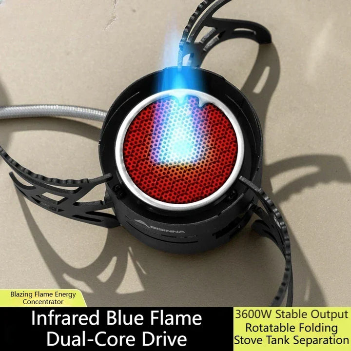 Dual-Core Blue Flame Outdoor Cooking Stove | Kalsten