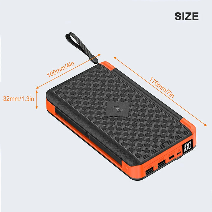 Solar Fast Charging Ultra-Large Capacity Portable Powerbank | Kalsten