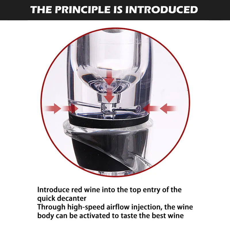 Kalsten | VinaLuxe Wine Aerator with Filter | Instant Full Aroma | Softer Tannins | Modern Design