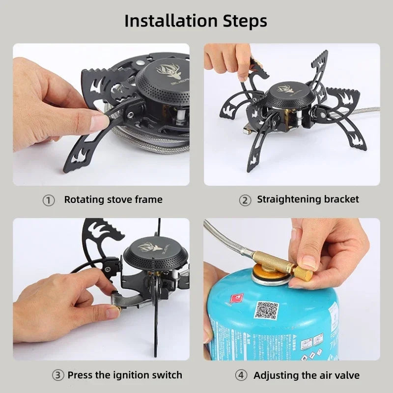 Claw Design Supreme Heat Foldable Outdoor Gas Stove | Kalsten