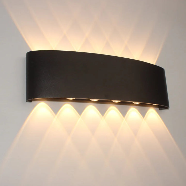 Body Motion Sensor Wall Light Waterproof Outdoor LED Wall Sconce Up Down Glowing Lamps Garden Yard Induction Corridor Wall Lamp | Kalsten