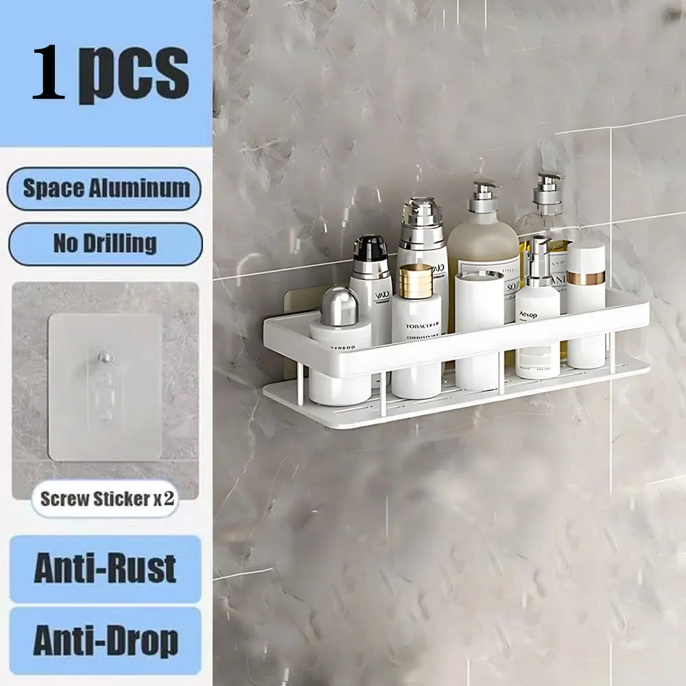 Shower shelf without drilling aluminum | Kalsten
