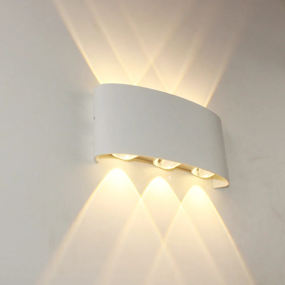 Body Motion Sensor Wall Light Waterproof Outdoor LED Wall Sconce Up Down Glowing Lamps Garden Yard Induction Corridor Wall Lamp | Kalsten