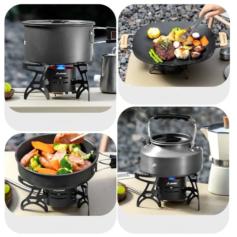 Dual-Core Blue Flame Outdoor Cooking Stove | Kalsten