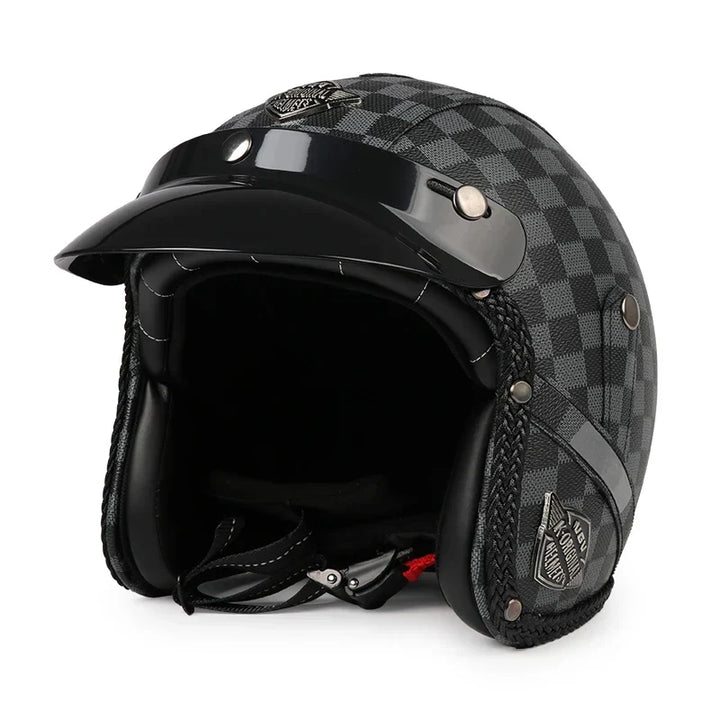 Kalsten | Retro Motorcycle Helmet – Kael – (Open Face 3/4)