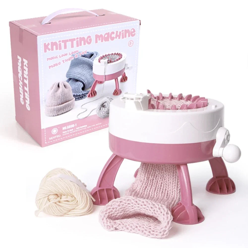 Skanto | Strickolino Knitting Machine | 22 Needles | Automatic Circular Knitting Kit for Beginners & Adults | Fast Knitter with Accessories