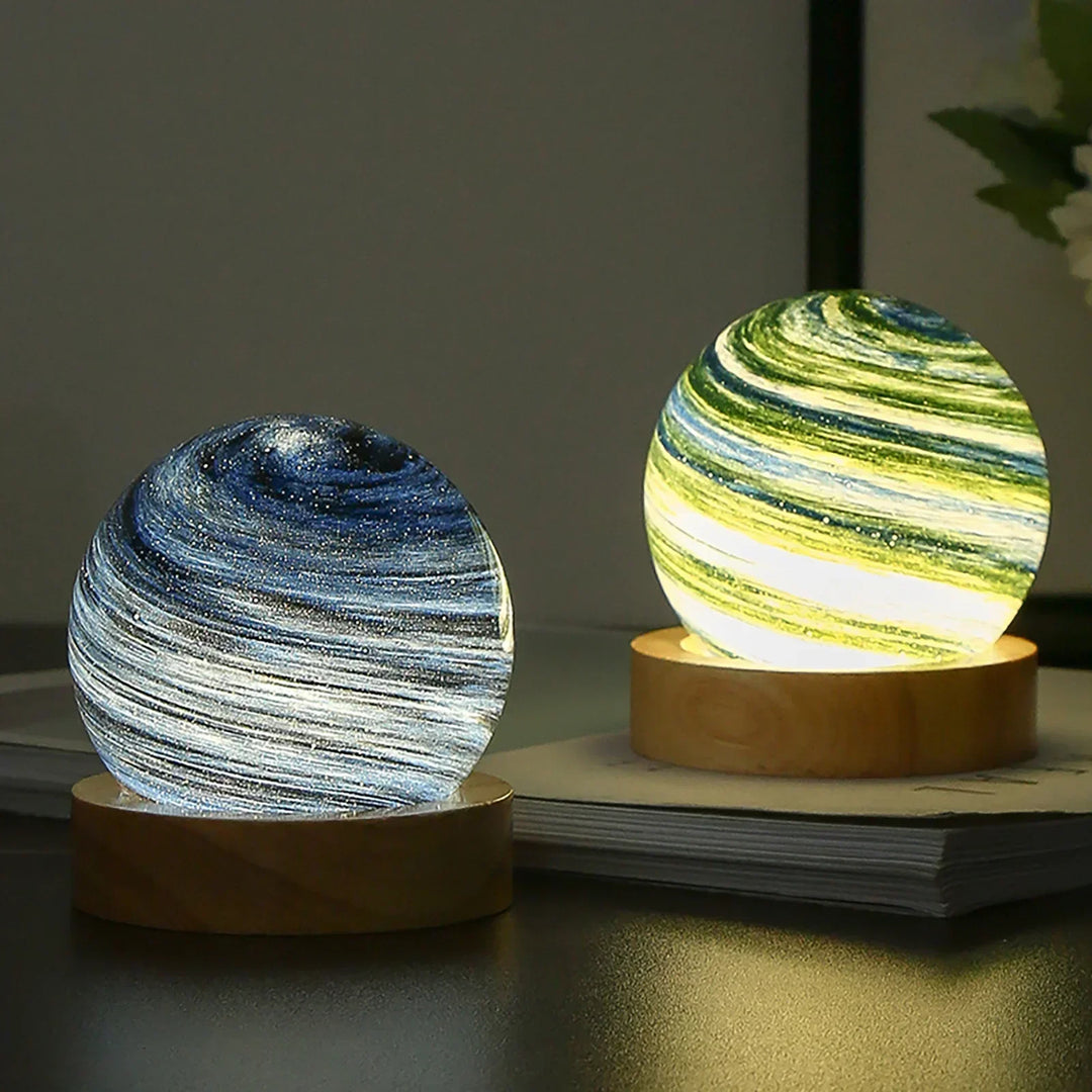 KosmosGlow - 3D Crystal Planets Night Lamp | Kalsten