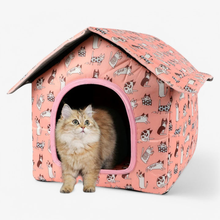 Weatherproof Animal House "CozyNest" for Cats and Small Dogs | Kalsten