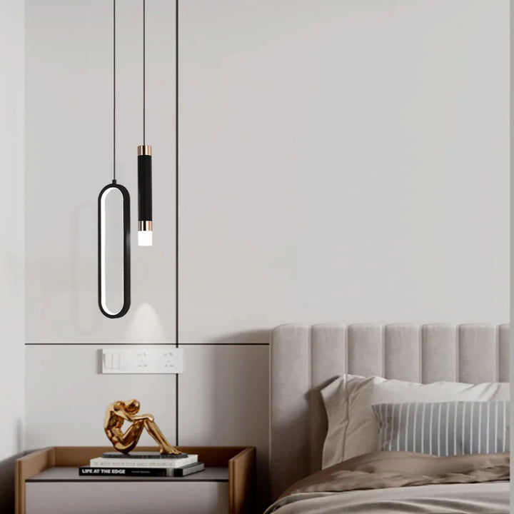 Modern Minimalist LED Pendant Light Chandelier – Adjustable Suspension Lamp for Bedroom, Living Room, and Home Decor | Kalsten