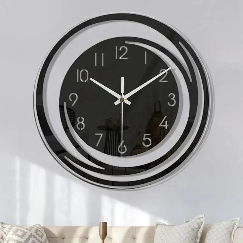 Kalsten | Black Acrylic Wall Clock – Modern Scandinavian Design