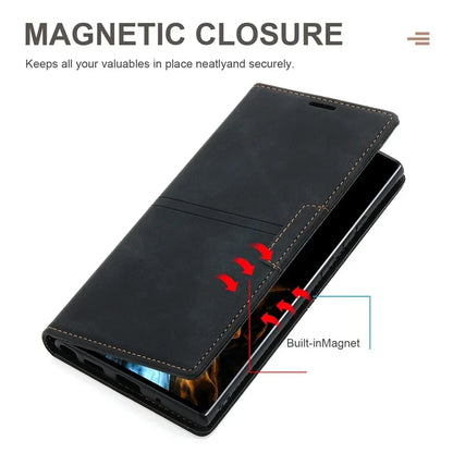 Sandsberg | Google Pixel Leather Wallet Case | Magnetic Flip Case with Protective Function