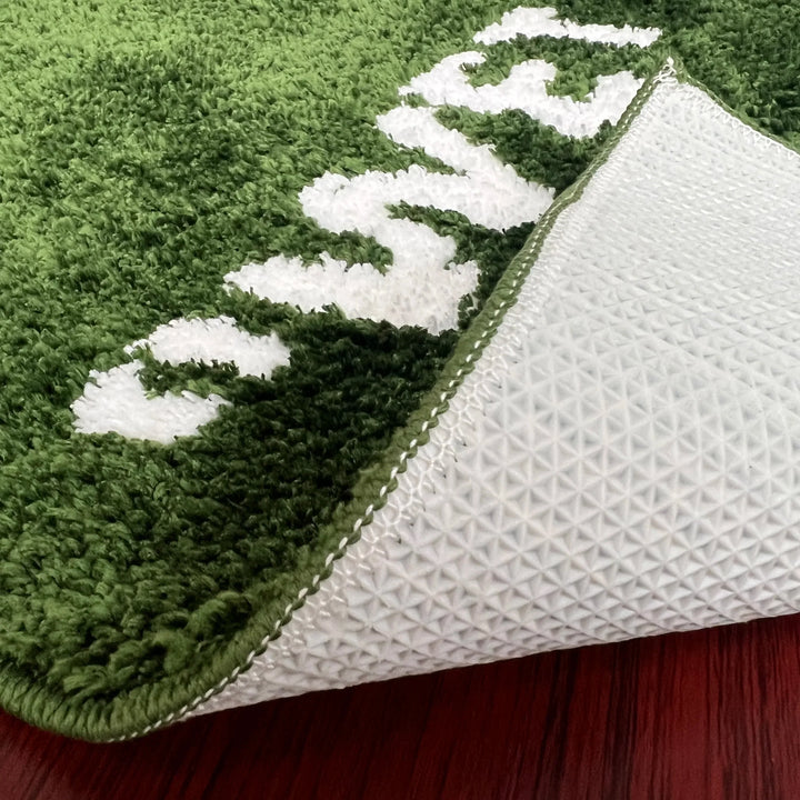 FreshLawn Comfort Mat – Trendy "Wet Grass" Doormat in Green with Soft Plush | Kalsten
