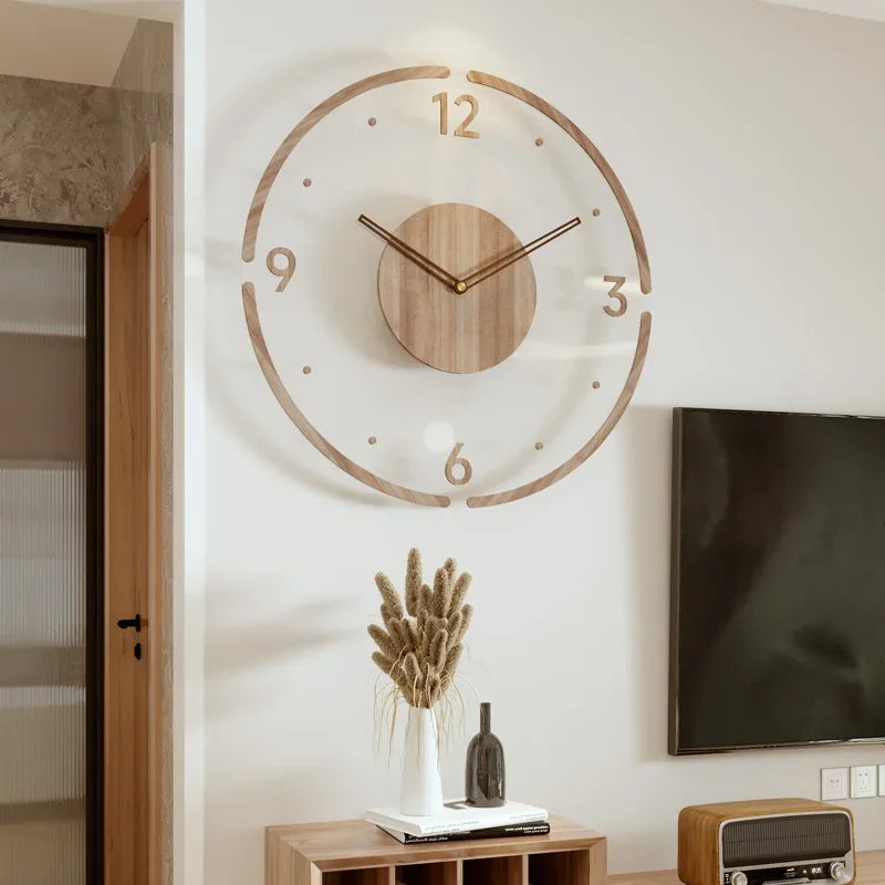 Minimalist Wooden Wall Clock
