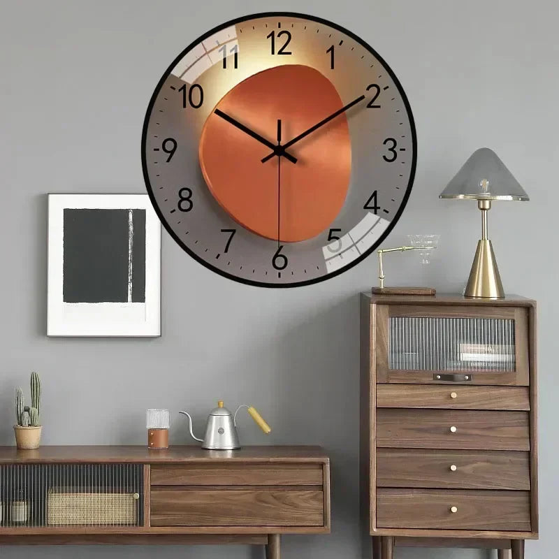 Kalsten | Silent Classic Wall Clock | Non-Ticking Elegant Timepiece for Bedroom & Office