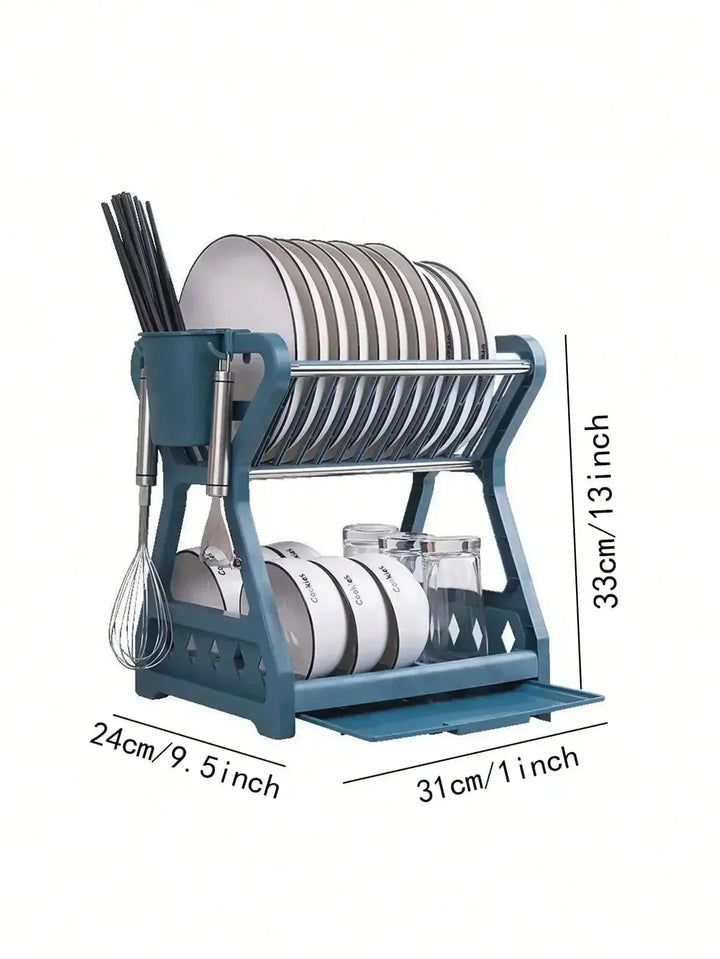 Foldable dish organizer – Practical draining rack for dishes, space-saving and easy to clean, perfect for modern kitchens and small spaces | Kalsten