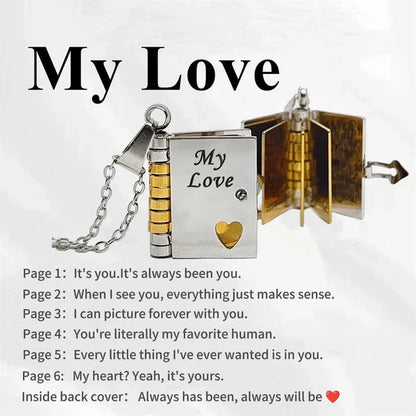 Skanto | Memory Book Hanger Necklace – Symbolic Jewelry with a Loving Message