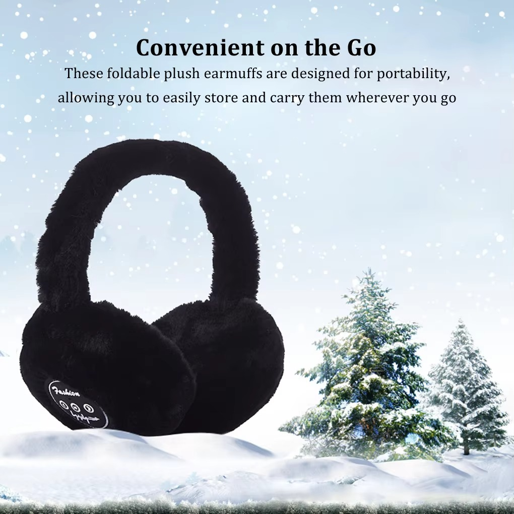 Kalsten | Wireless Plush Earphones with Bluetooth 5.2 and Warm Fur Design