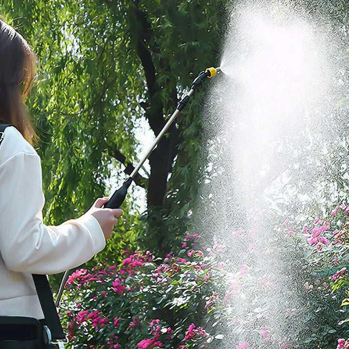 Kalsten | SPRAYMATE Pro Battery Pressure Sprayer | 5 L Shoulder Spray Bottle | USB Charging & Adjustable Nozzle | For Garden, Cleaning & Weed Control