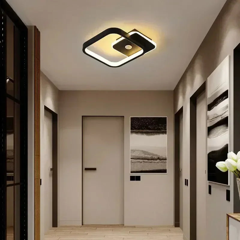 Modern LED Ceiling Lamp with Motion Sensor – Energy-Efficient Lighting for Living Room, Bedroom, Corridor, and Stairs (90-260V) | Kalsten