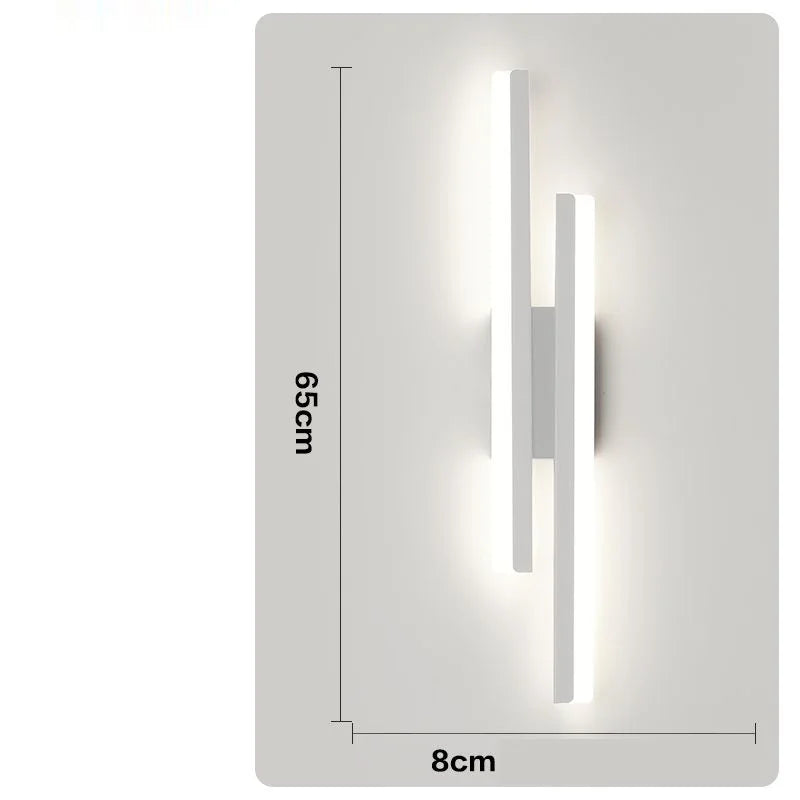 Modern LED Wall Lamp with Copper Line Pipe and Acrylic Lampshade | Kalsten