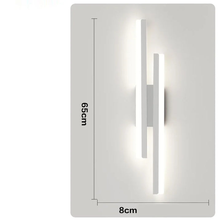 Modern LED Wall Lamp with Copper Line Pipe and Acrylic Lampshade | Kalsten