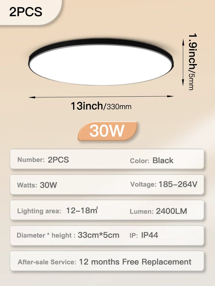 Modern LED Ceiling Light – Energy-Saving Panel Lamp for Kitchen, Bedroom, Living Room, and Corridor | Kalsten