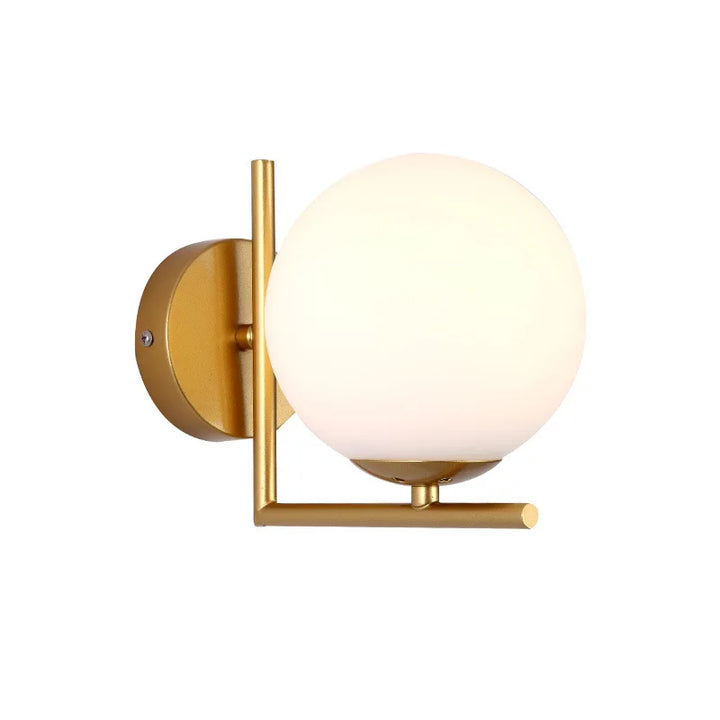 Modern Minimalist LED Wall Lamp – European Style Glass Wall Sconce for Living Room, Bedroom, and Bedside | Kalsten