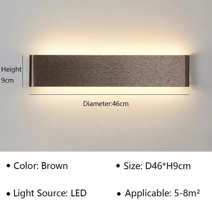 Kalsten | LumiEra Modern LED Wall Lamp | Stylish Design | Warm White Light for Bedroom, Hallway & Bathroom