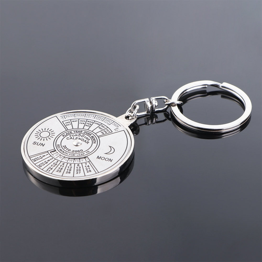 Creative Time Portal Mini Metal Calendar Keychain | Kalsten
