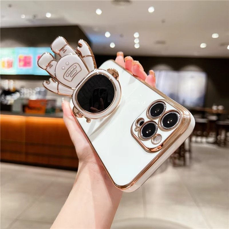 BowLift | Astronaut Kickstand Soft Case for Various iPhone Models