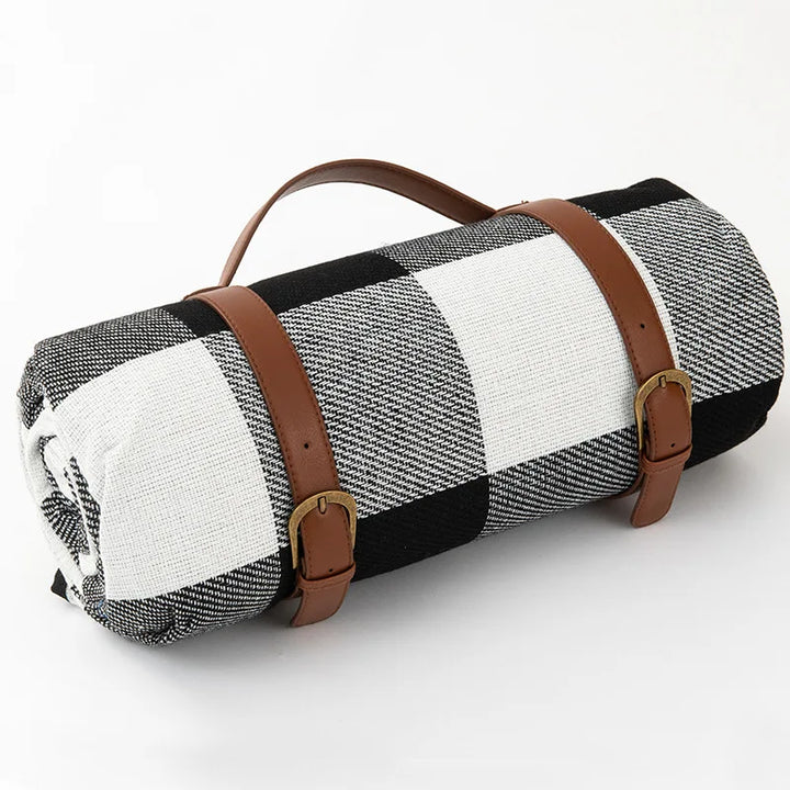 NovaPlaid | Waterproof Foldable Picnic Blanket with Carry Strap | Kalsten