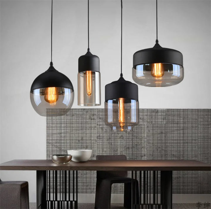 Modern Glass Pendant Lighting – Retro Ceiling Lamp for Kitchen, Dining Room, Bedroom, Bar, Cafe, and Indoor Table Decoration | Kalsten