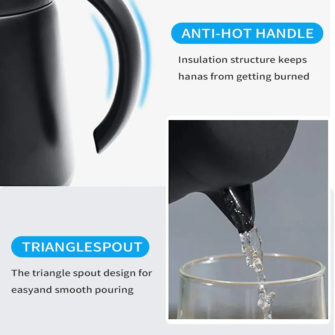 Kalsten | ThermoBrew Insulated Carafe | Stainless Steel 304 | Double-Walled & Vacuum Insulated | 6h Hot / 12h Cold | 0.5 L