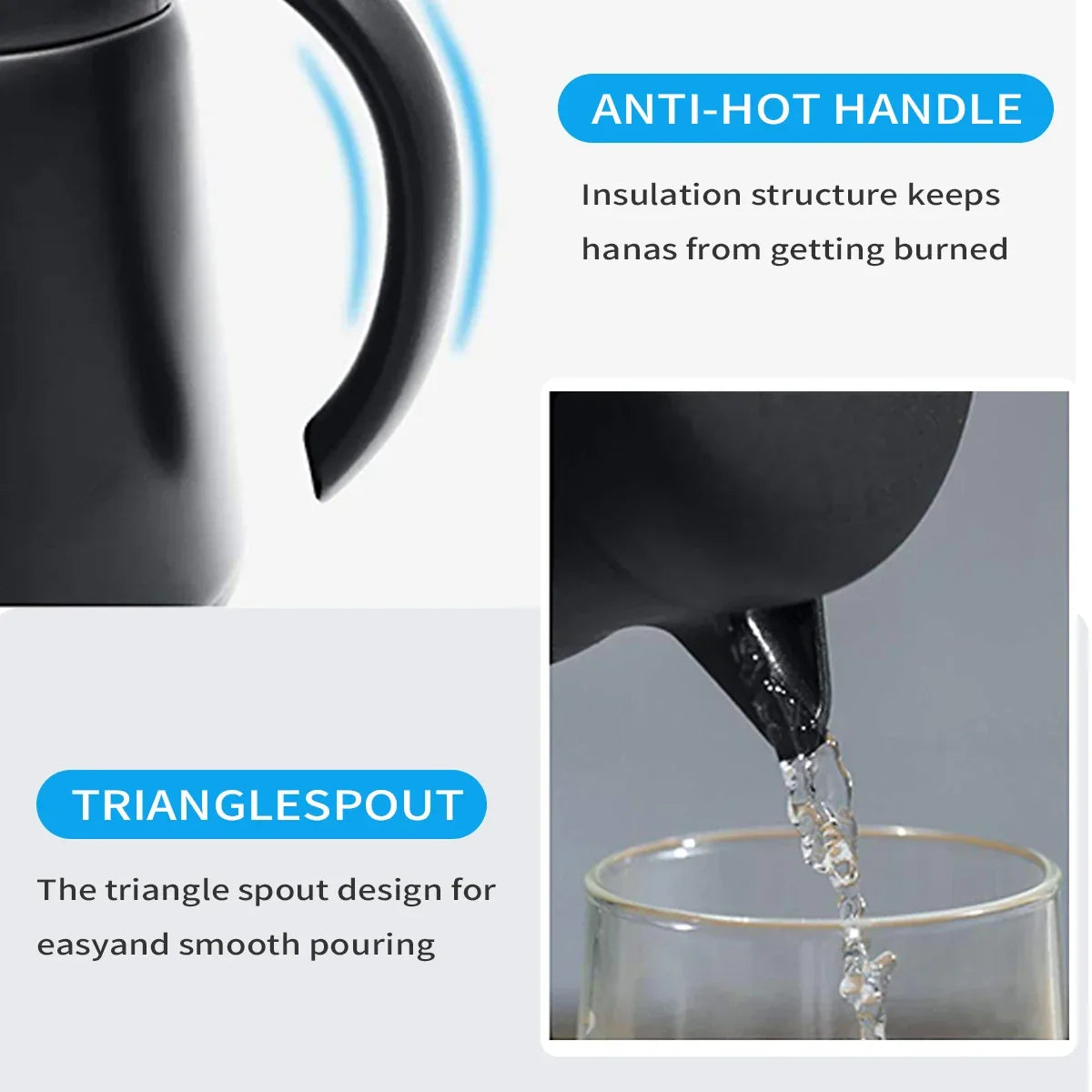 BowLift | ThermoBrew Insulated Carafe | Stainless Steel 304 | Double-Walled & Vacuum Insulated | 6h Hot / 12h Cold | 0.5 L