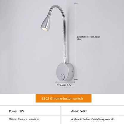 BowLift | Versatile LED Wall Lamp: Modern, Flexible, Perfect for Reading in Bed