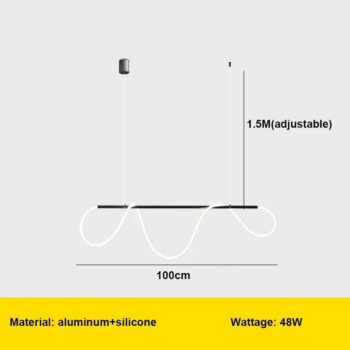 Modern LED Pendant Light – Stylish Ceiling Chandelier for Dining Room, Kitchen & Office, Energy-Efficient AC Power, LED Bulbs Included | Kalsten