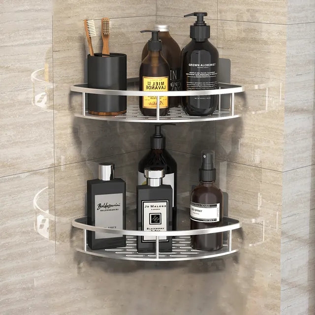 No-Drill Shower Corner Shelf