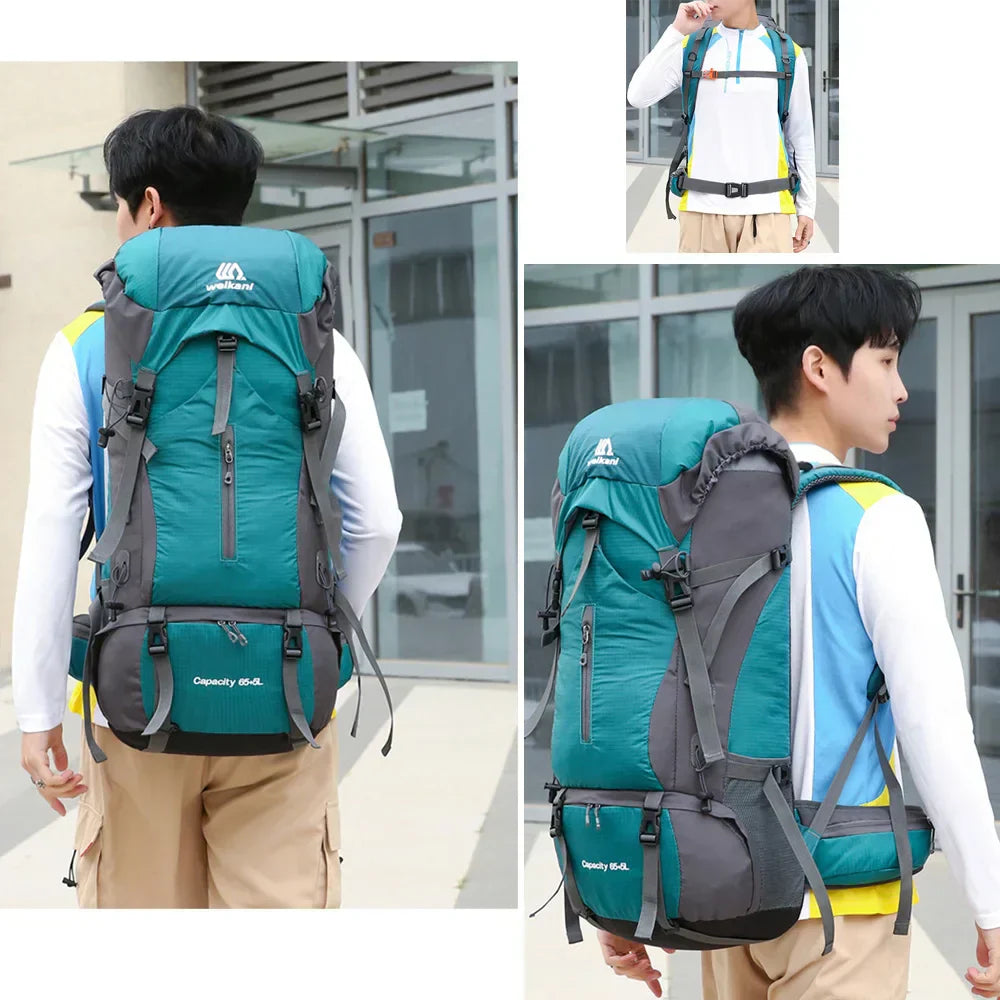 Alpivento 70L Trekking Backpack with Rain Cover | Kalsten