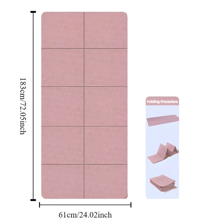 Kalsten | YogaMat FlexFold | Foldable & Lightweight | Double-Sided Non-Slip | Eco-Friendly TPE