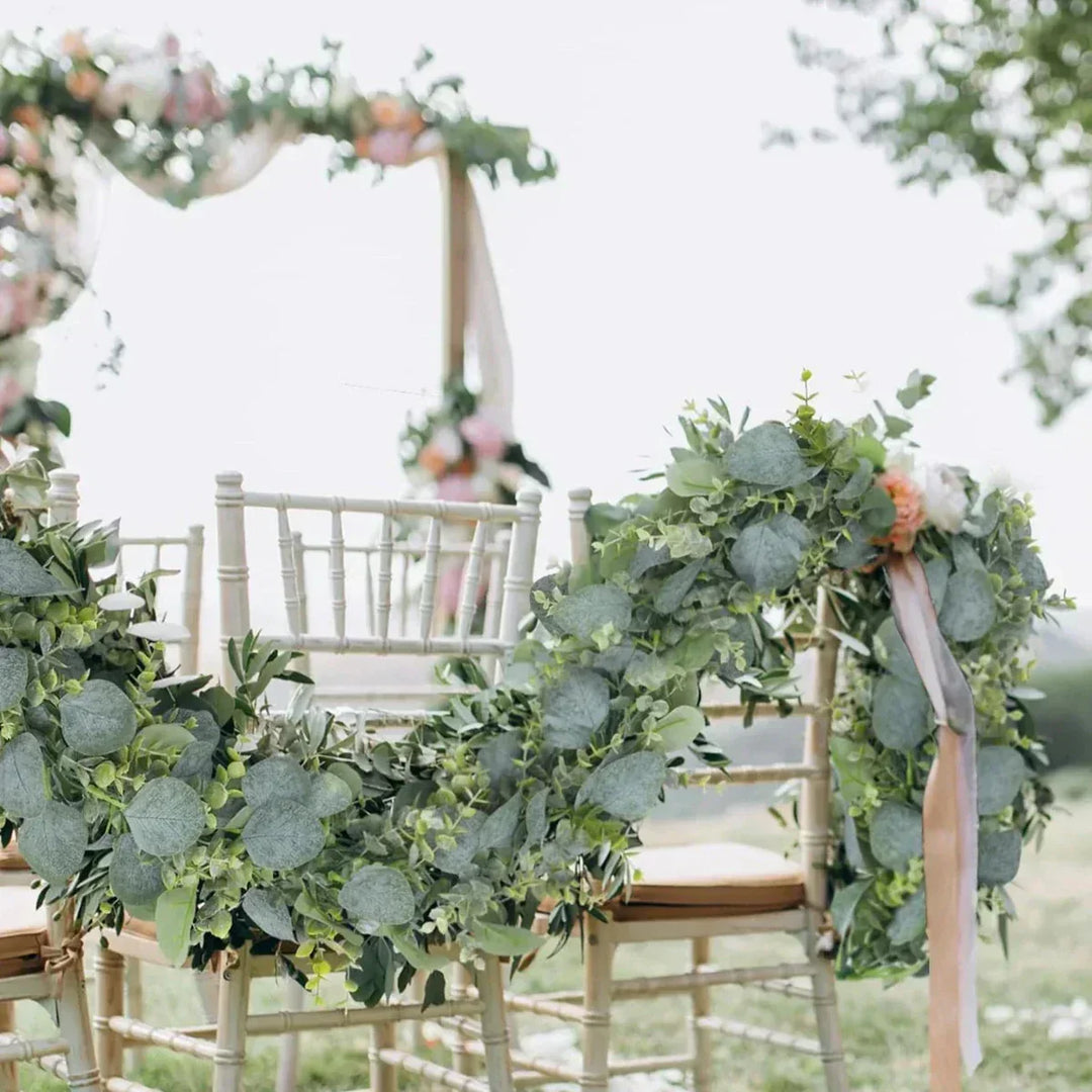 Kalsten | Garland - EvaGreen - Artificial Eucalyptus - 2-Piece Set